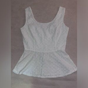 White peplum tank​​​